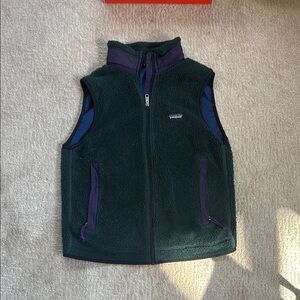 90s Patagonia Green Fleece Vest w